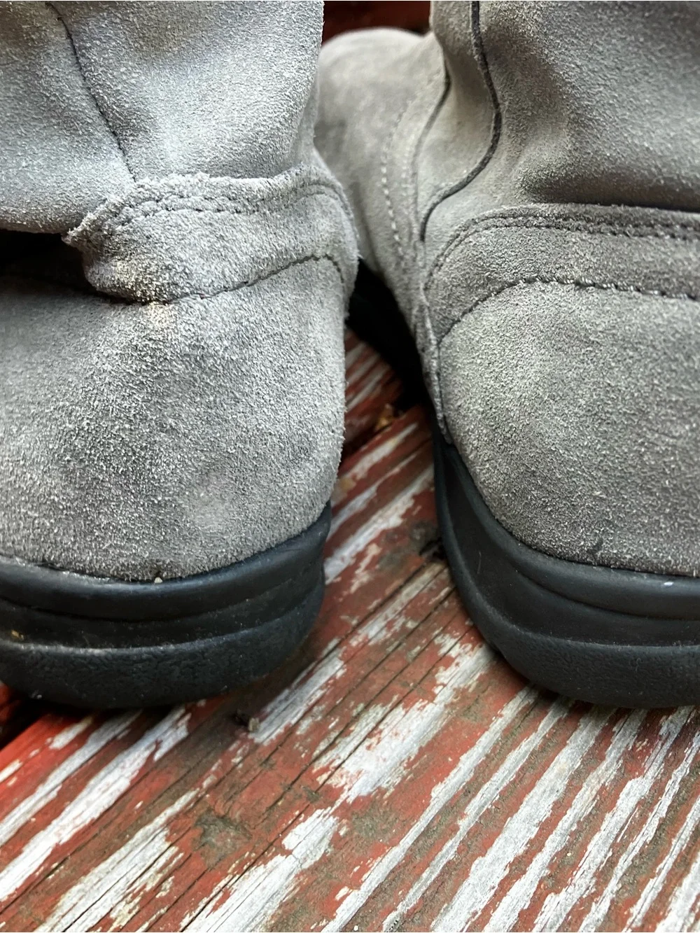 White Mountain Tantalas Gray Suede Fur Winter Boots 9M MSRP $85